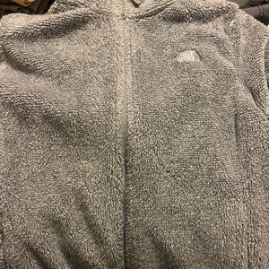 XL Womens grey North Face fleece jacket